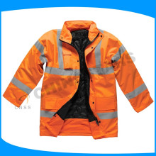 OEM o ODM chaqueta reflectante naranja hi-vis